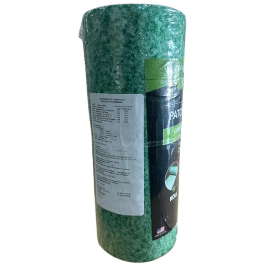 Grotrax Biodegradable Grass Seed Mat, Year Round Green – 50 Sq Ft Quick Fix Roll