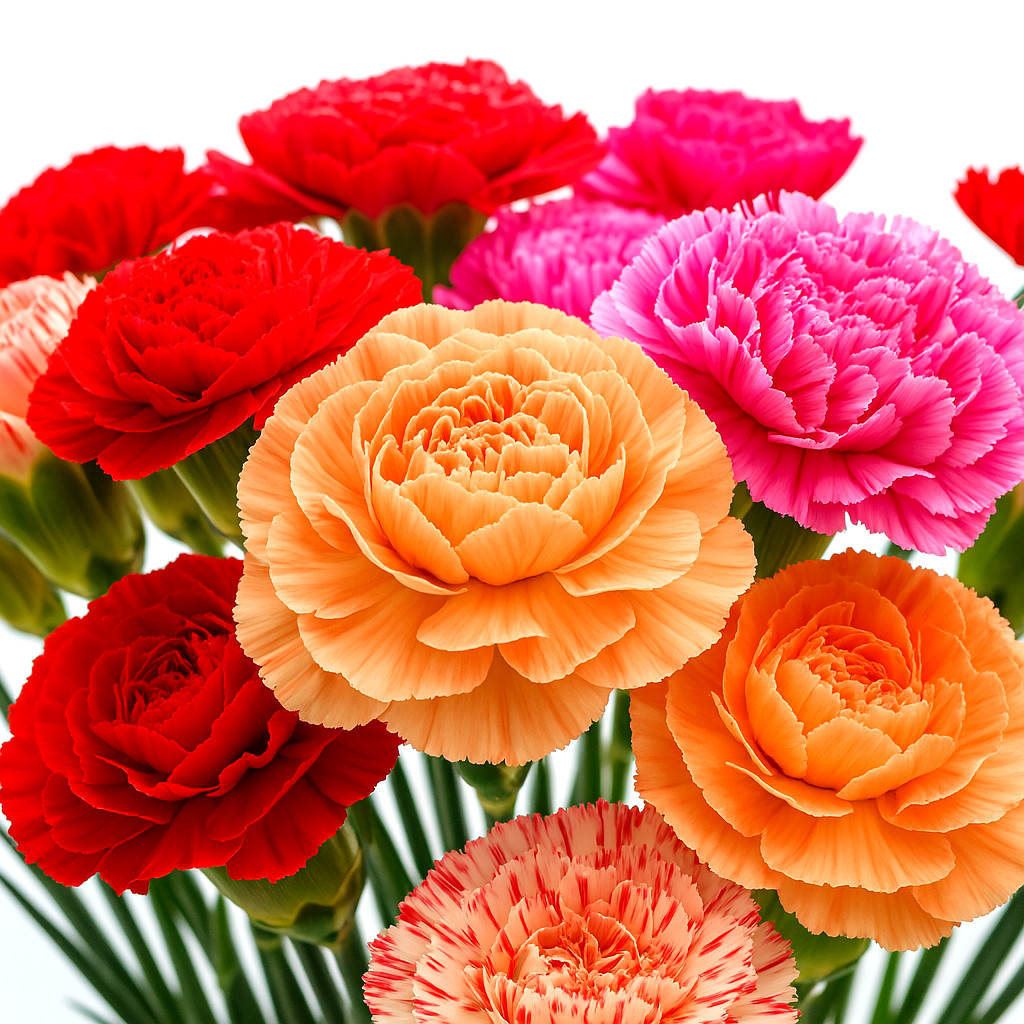 CARNATION AUTUMN MIX 100 SEEDS RARE DIANTHUS CHABAUD FLOWERS DOUBLE BLOOMS USA