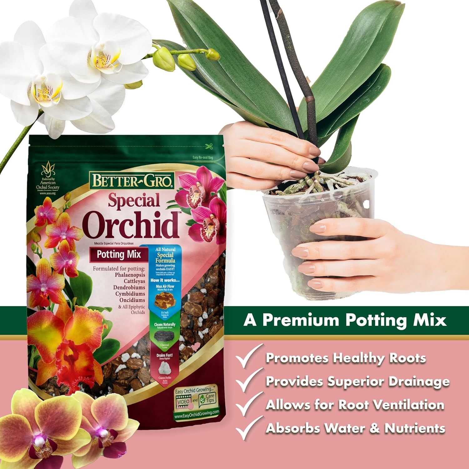 Orchid Bark Potting Mix – 4 Quarts for Thriving Orchid Growth