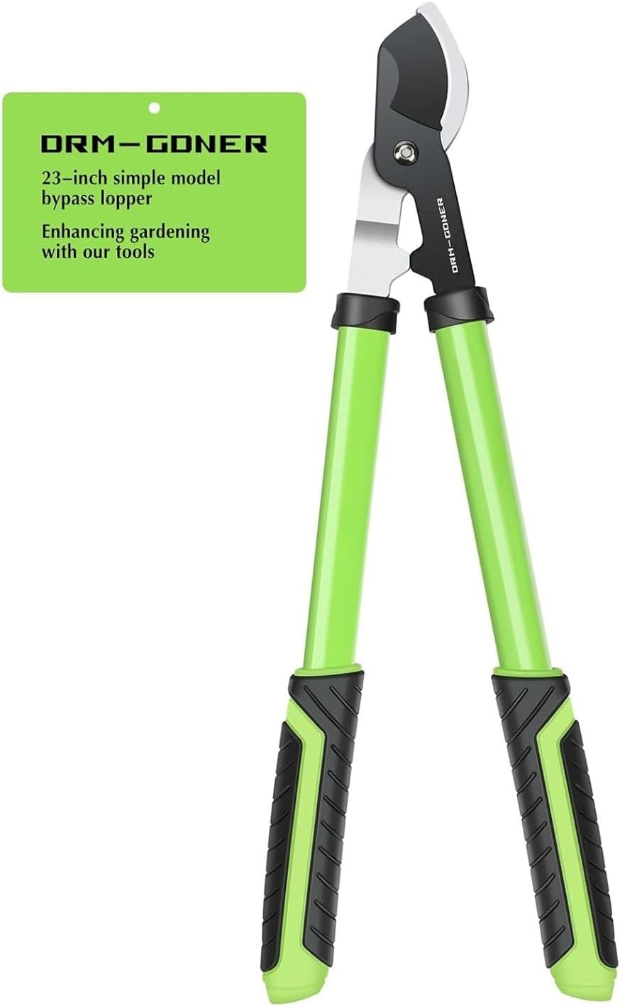 Heavy Duty 23″ Dual-Blade Loppers for Wet/Dry Branches, Alloy Steel, SecureLock