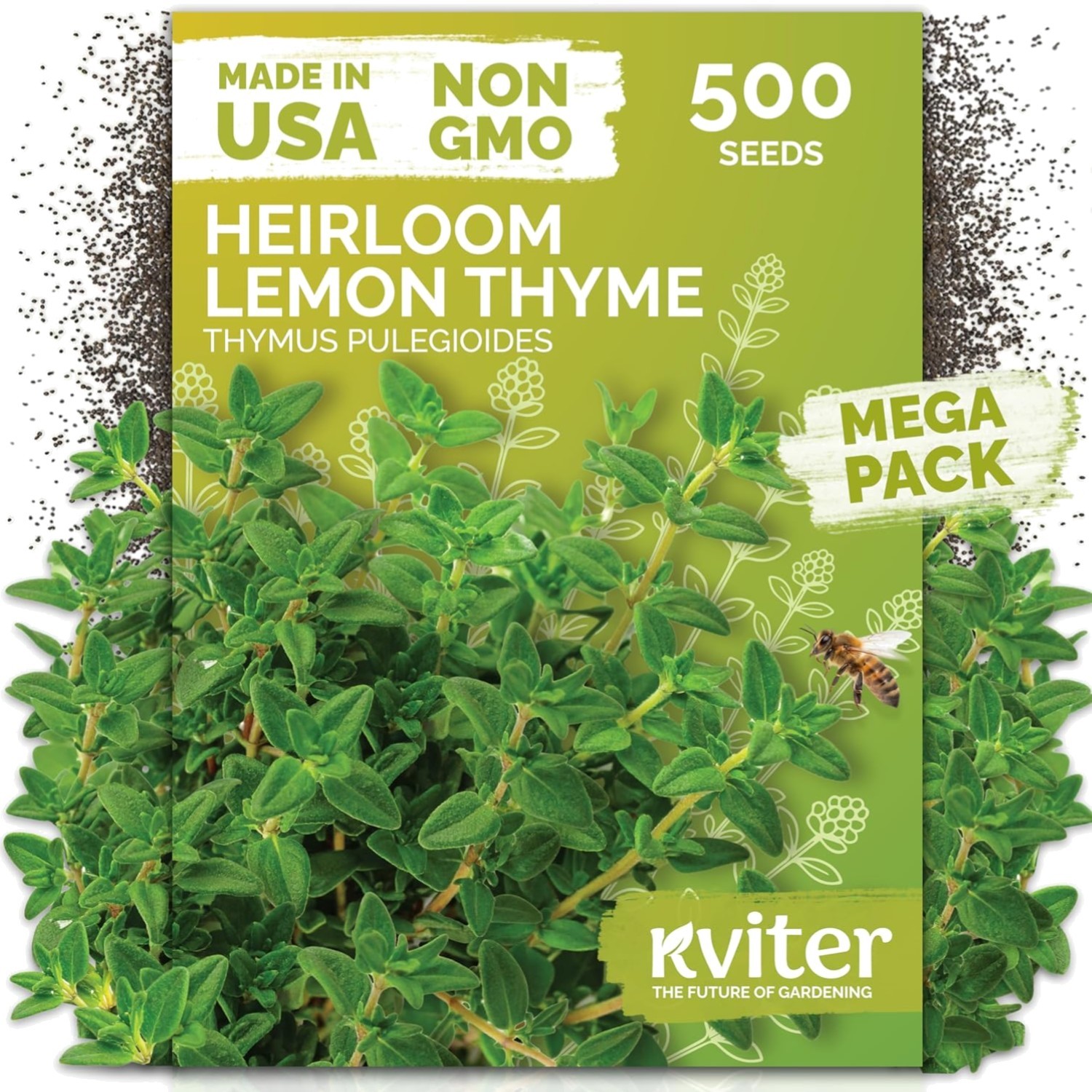 500 Lemon Thyme Seeds – Aromatic Herb Ground Cover Seeds