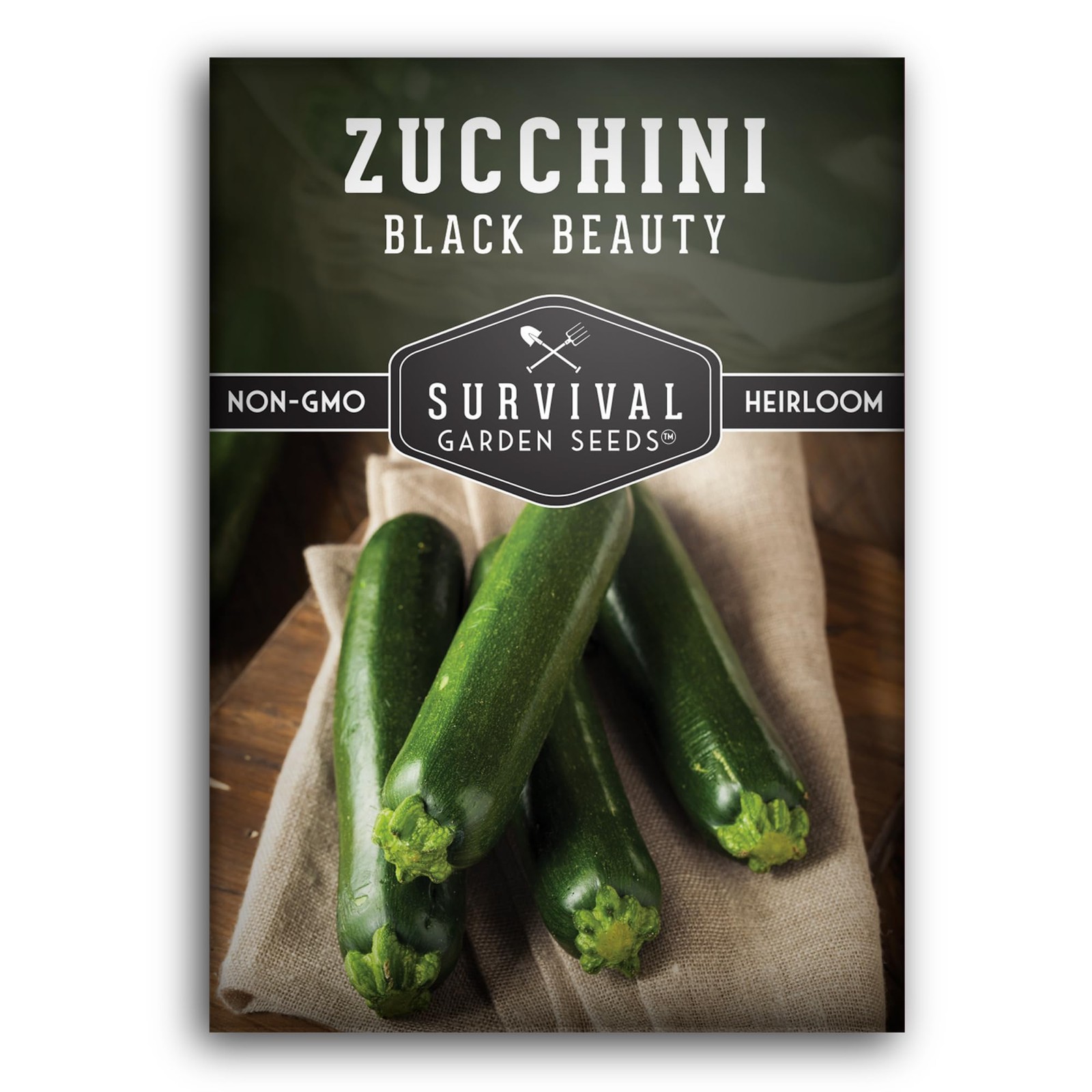 Black Beauty Zucchini Seeds for Planting – Heirloom Summer 1 pack, purple