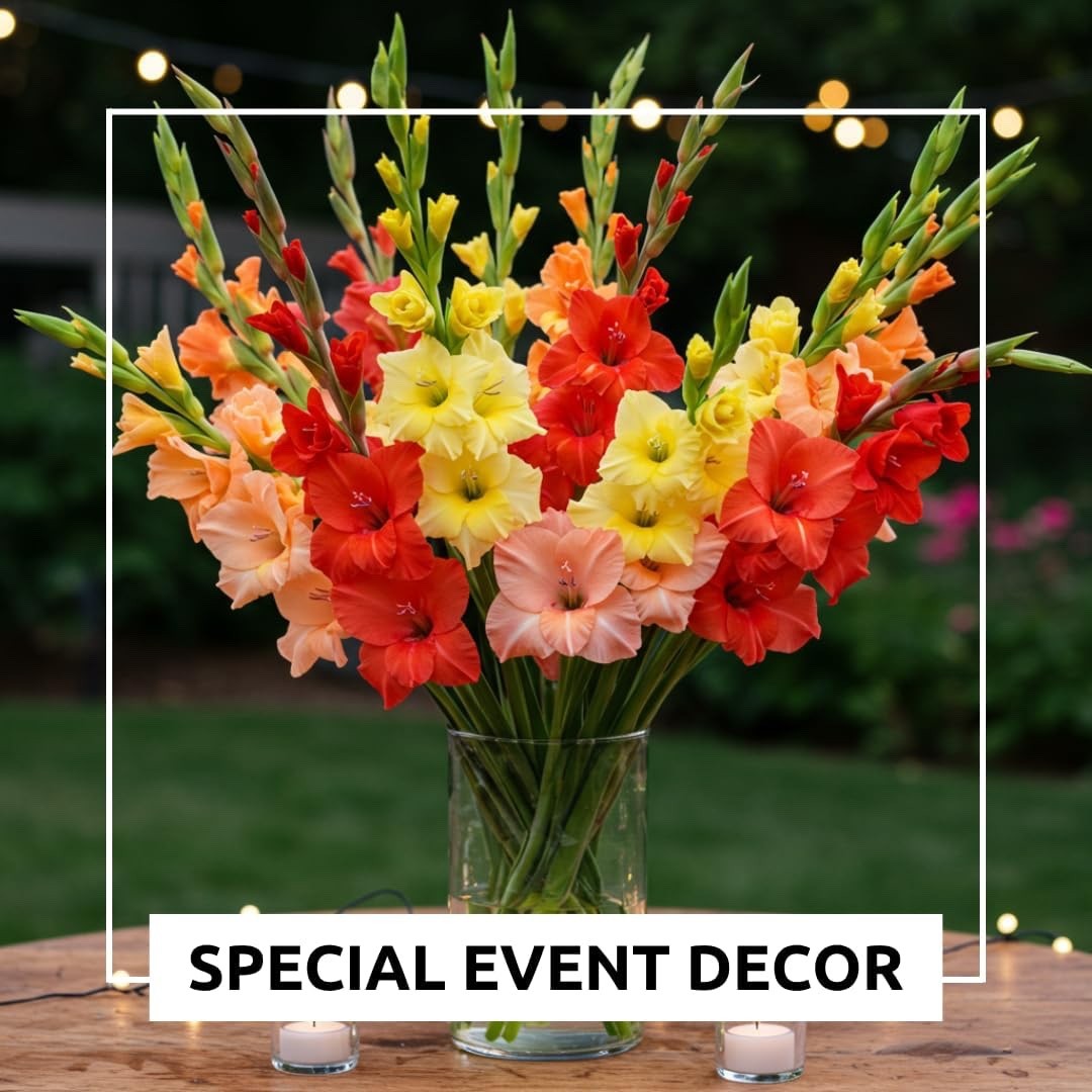 Hot & Spicy Gladiolus Bulb Mix – Bright and Vibrant Warm-Hued (5 Bulbs)