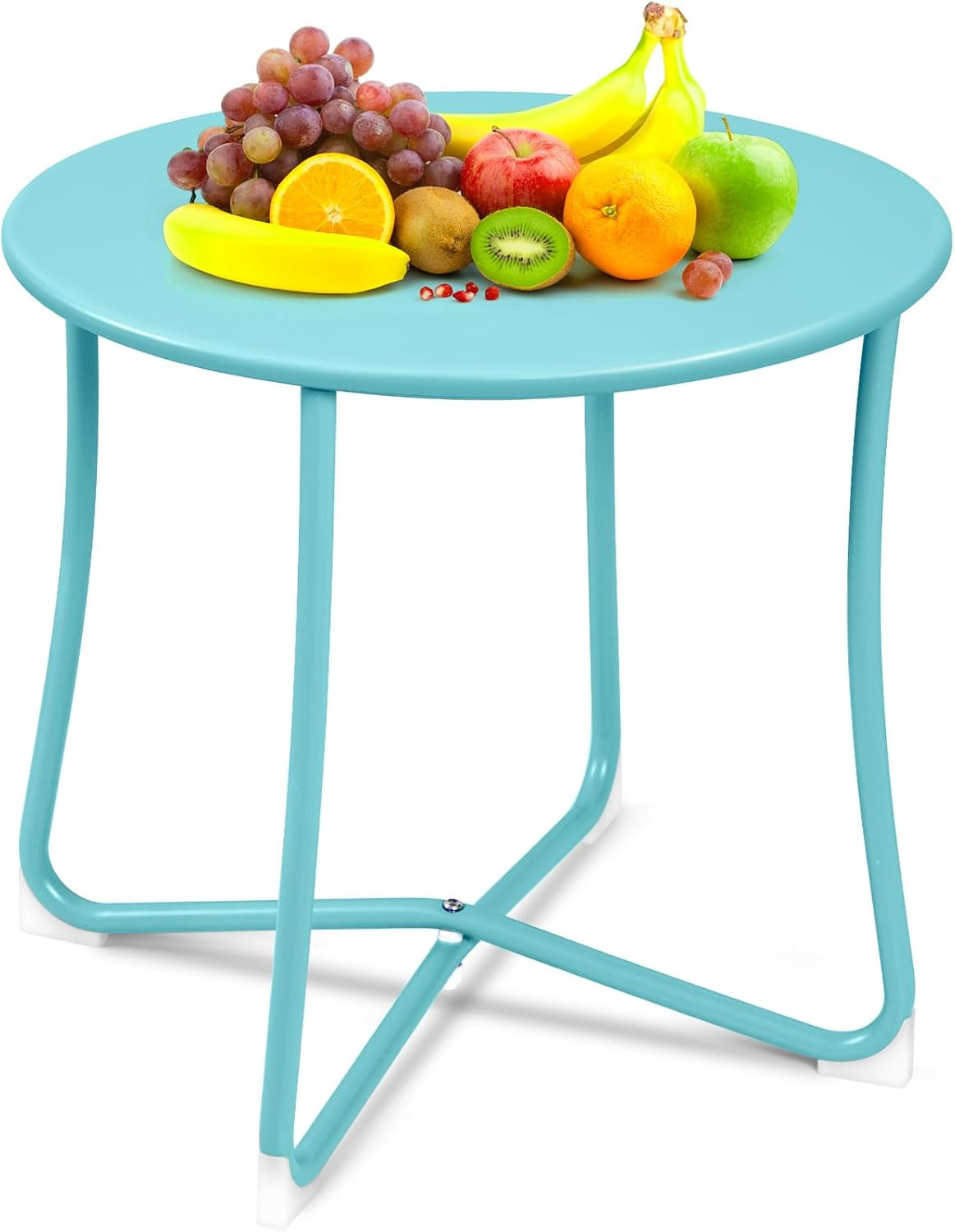 Metal Patio Side Table 18” X 18” Heavy Duty Weather Resistant Anti-Rust Outdoor