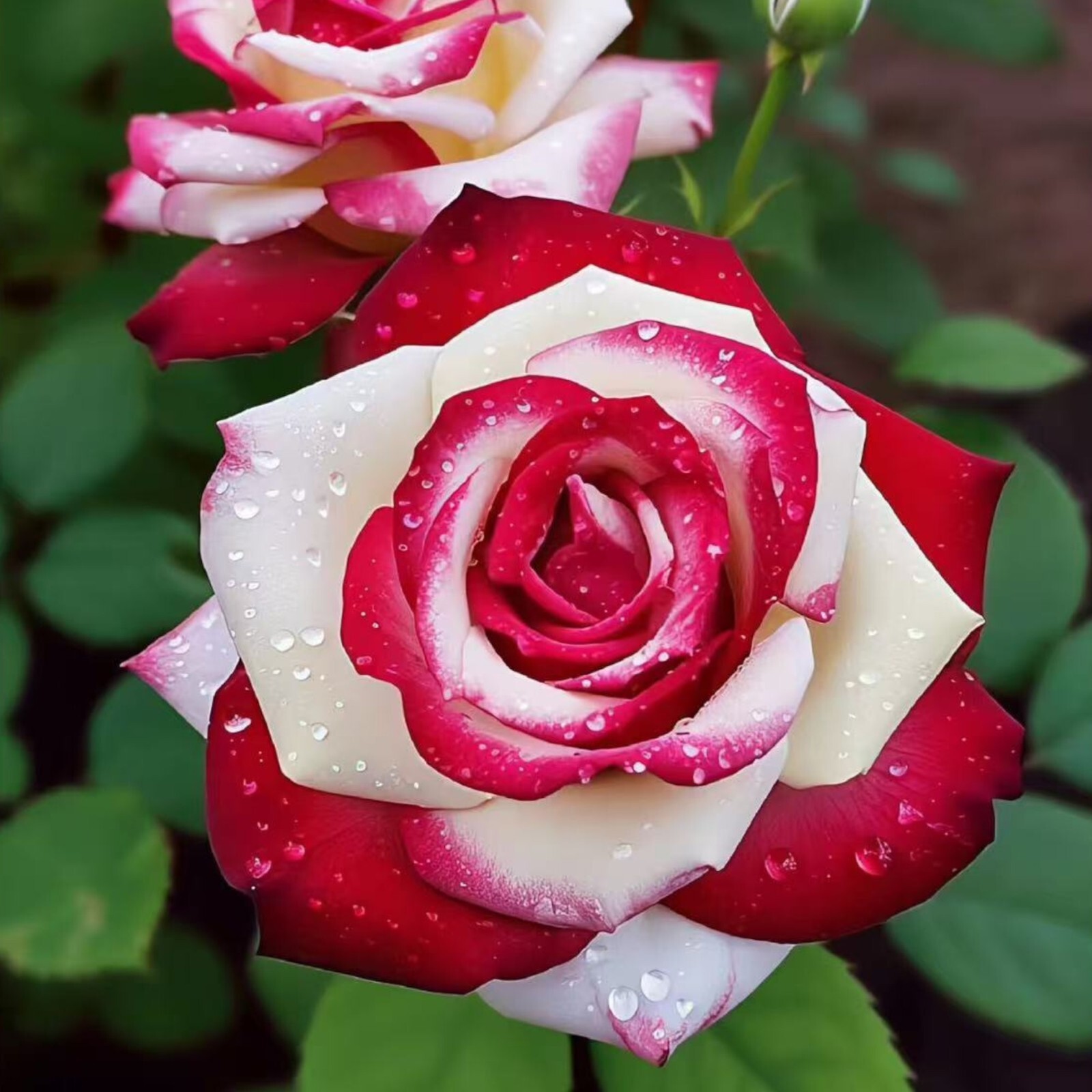 Red & White Bi-Color Rose Seeds – 20 Seeds – Non-GMO Heirloom Variety for Garden