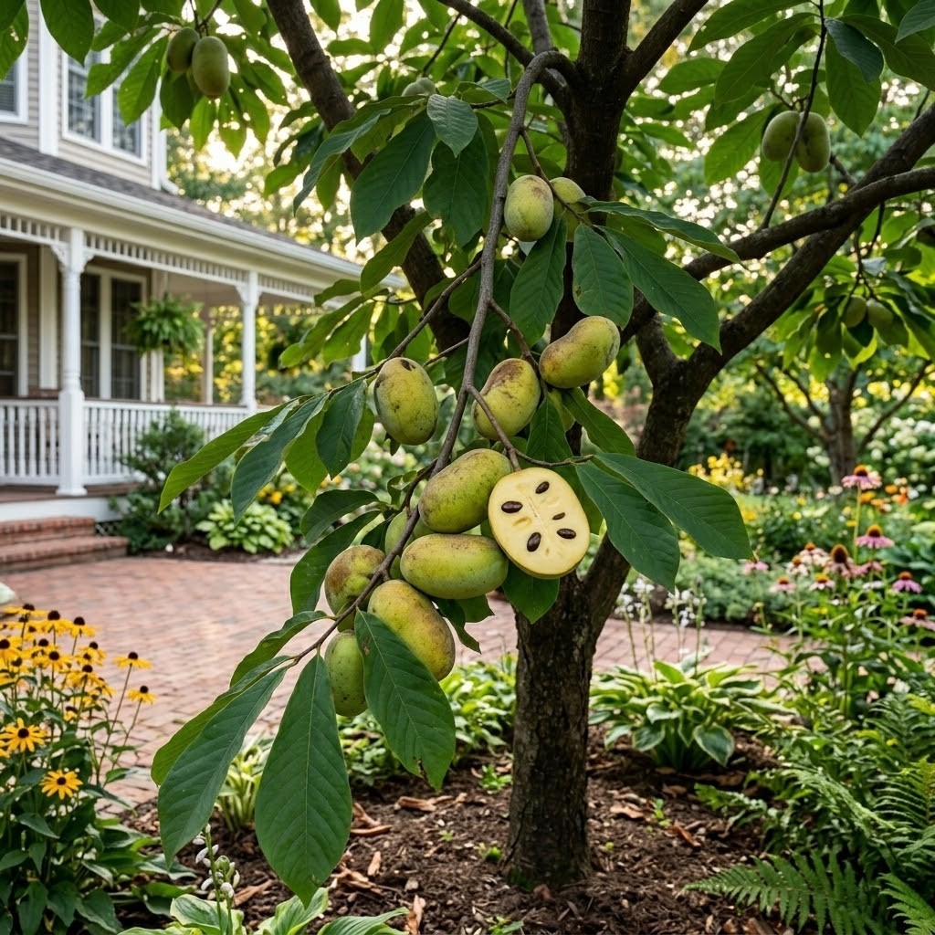 Paw Paw Tree Live Plant Allegheny Grafted Fruit Asimina Triloba 3 In Nursery Pot
