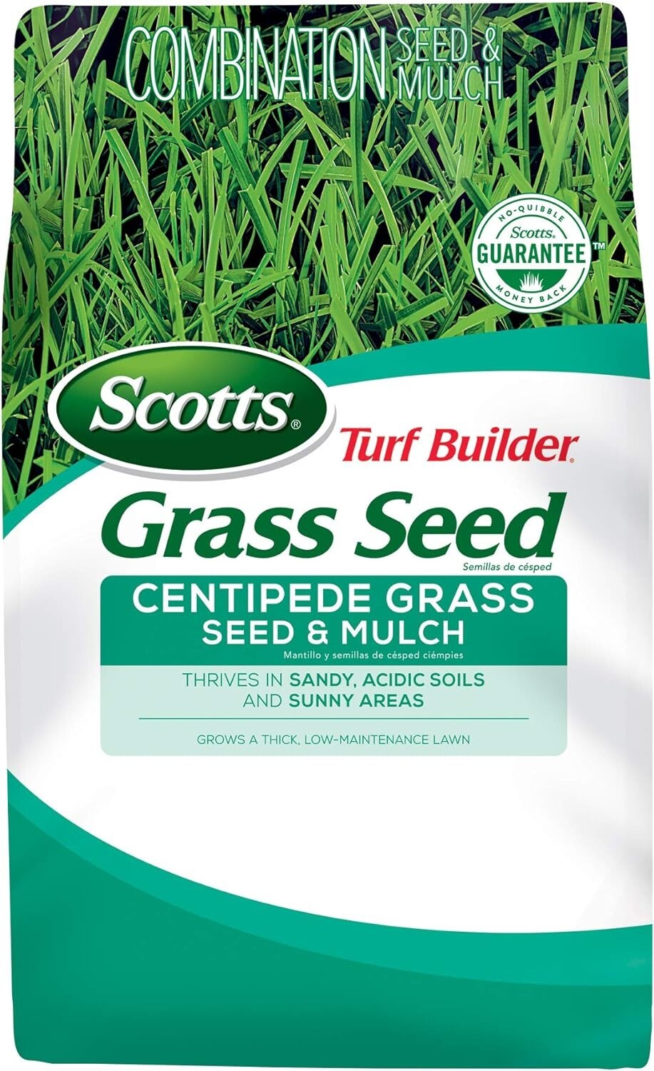 Turf Builder Centipede Grass Seed & Mulch, Grows a Thick, Low-Maintenance Law…