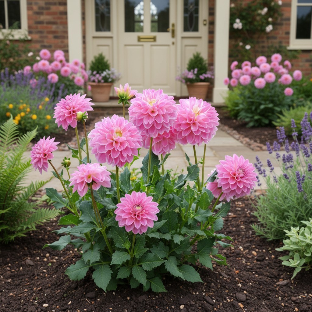 50 Pink Ball Dahlia Seeds – Large Round Blooms for Garden Beds