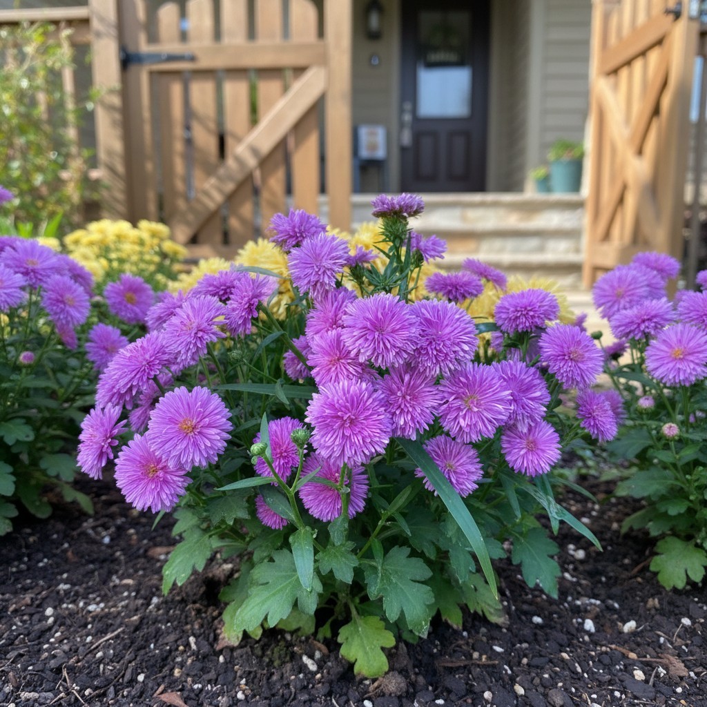 1000 Purple Garden Mum Seeds – Compact Fall-Blooming Chrysanthemum