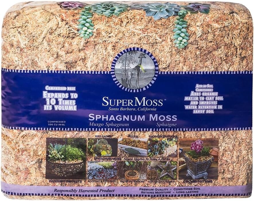 Long-Lasting Orchid and Succulent Sphagnum Moss – Essential Plant Care Solution