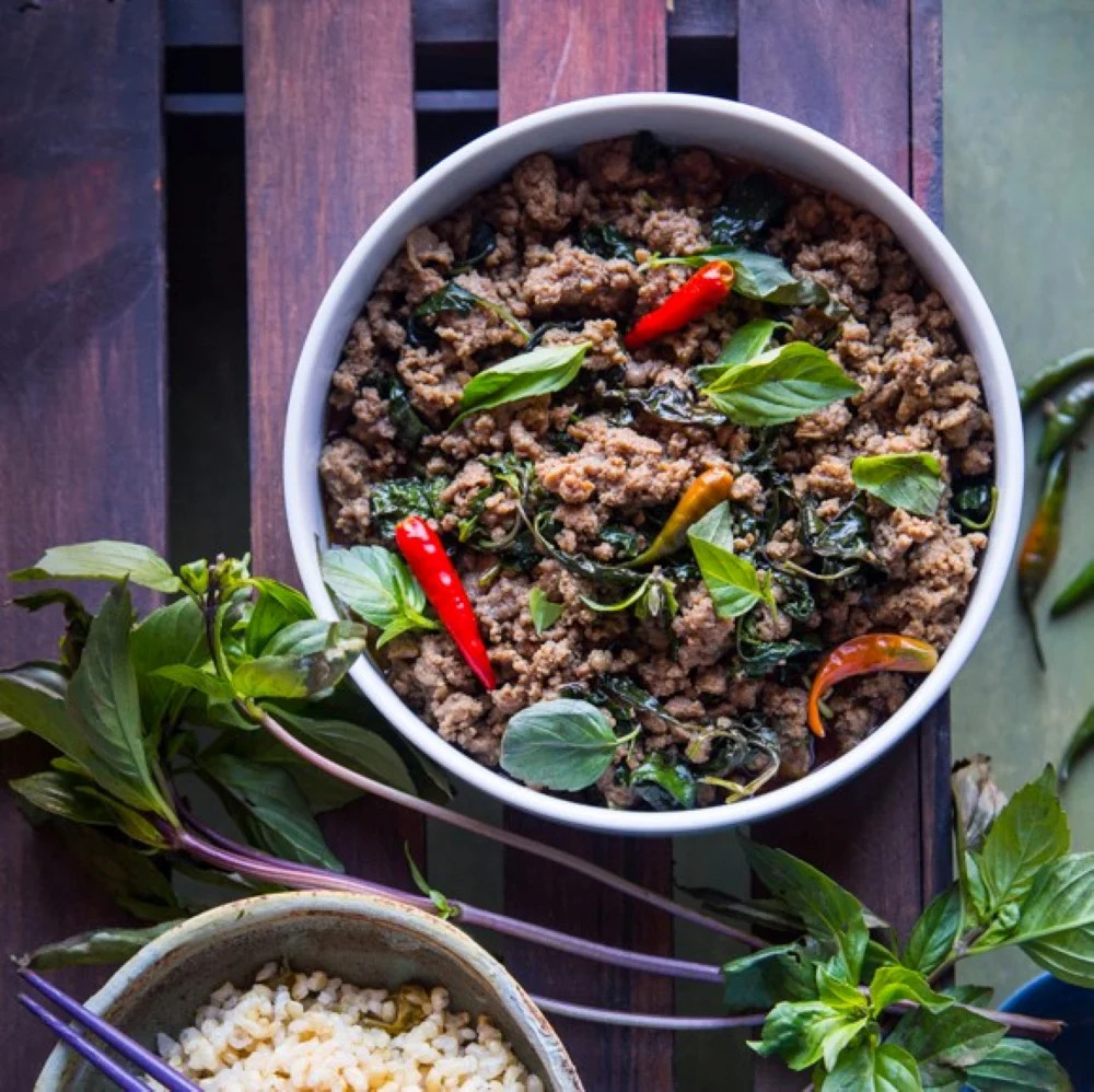 Red Leaf Thai Holy Basil Seeds | Krishna Tulsi Kraphao กะเพรา Asian Seed 2023