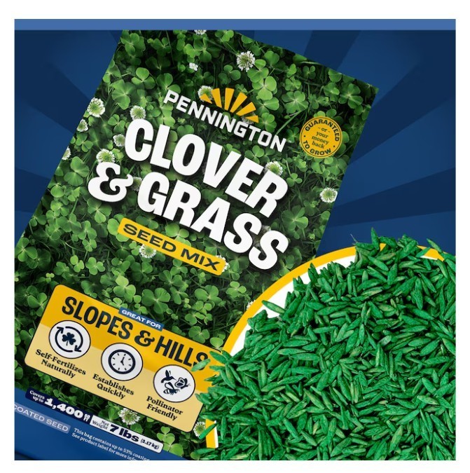 [FASH SALE] Pennington Clover Mixture Grass Seed 7 lb Bag Lawn Seed (2 Pack) NEW