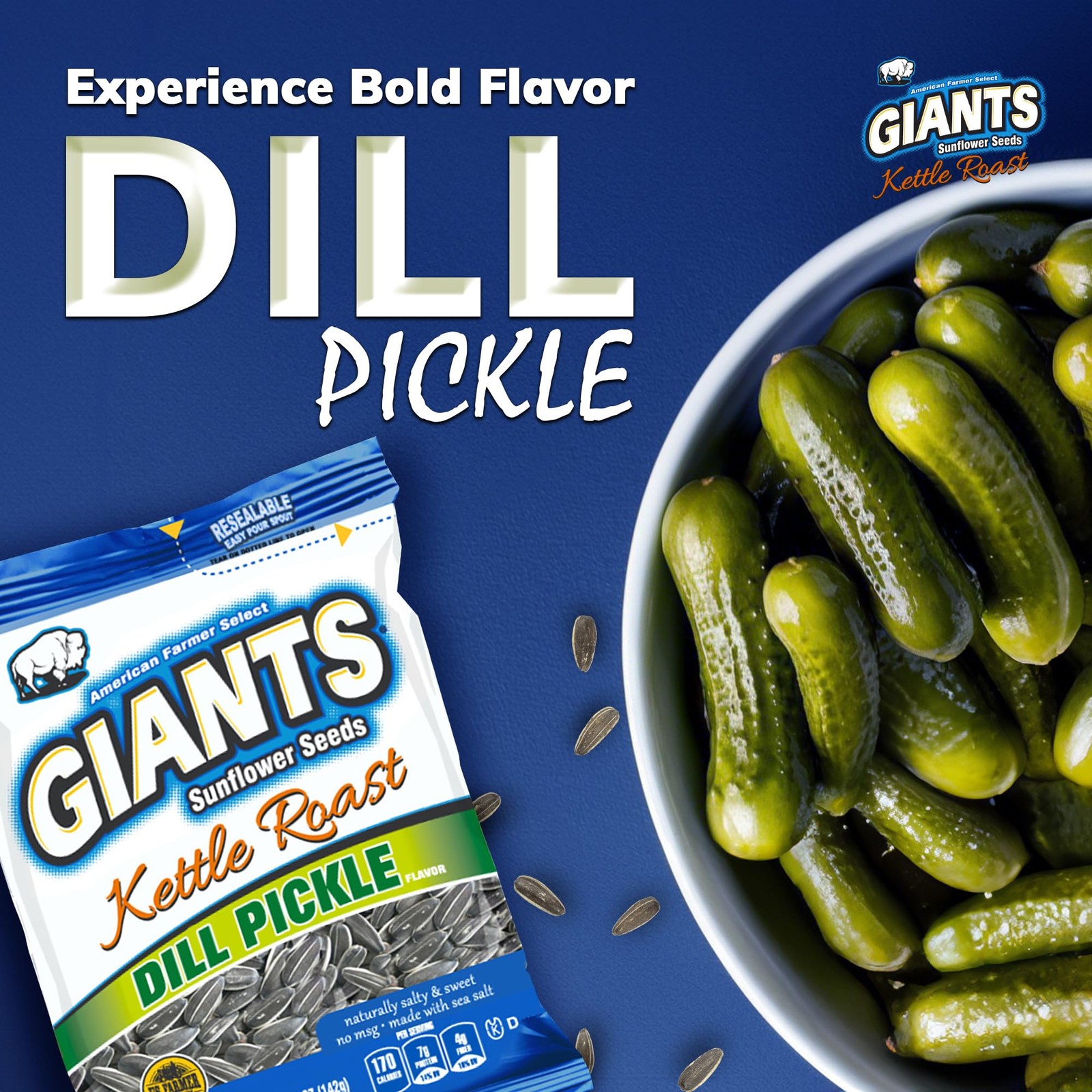 GIANTS Dill Pickle Sunflower Seeds – Sunflower Seeds Bulk, Big Sunflower Seed…