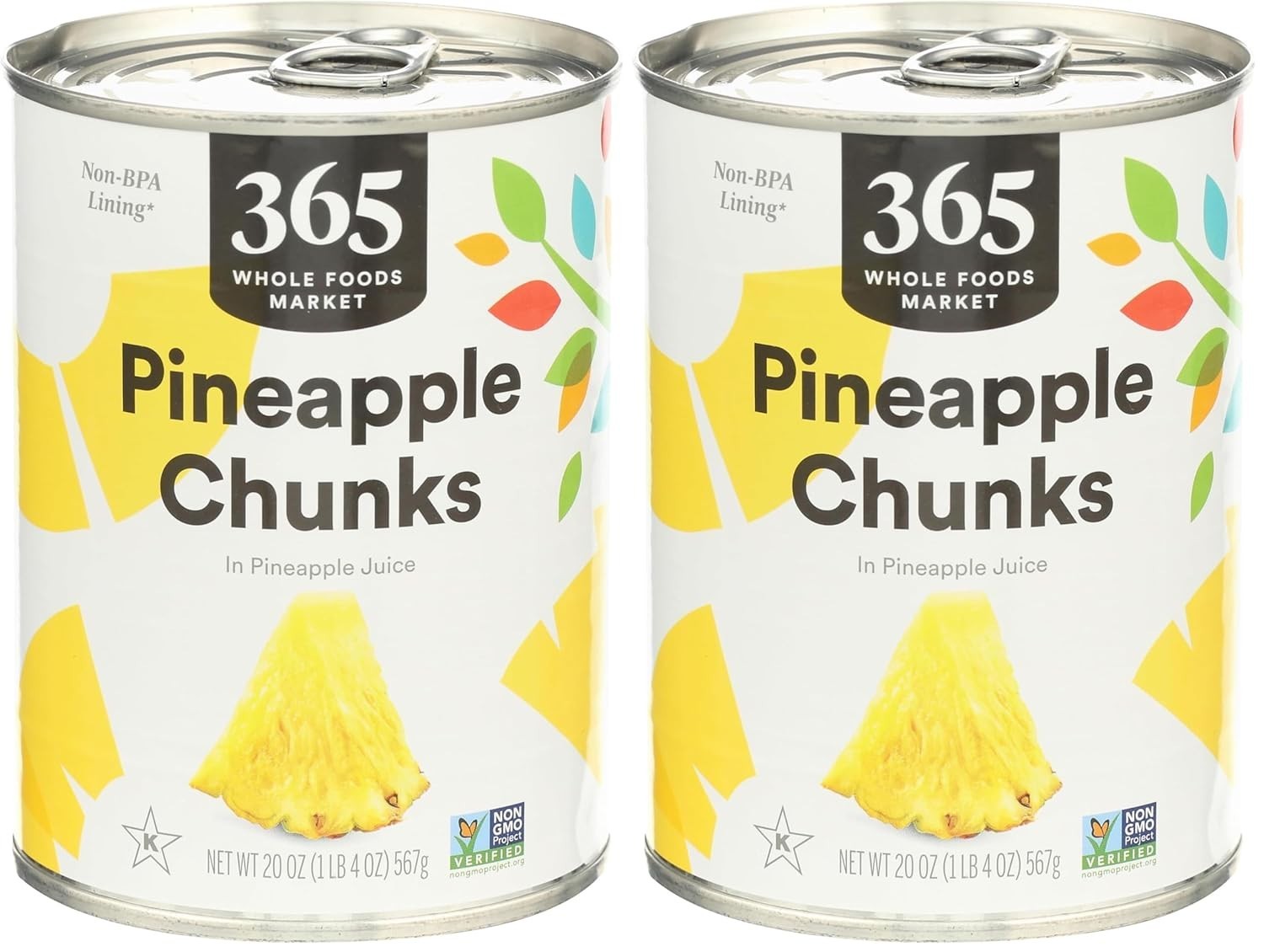 Tropical Pineapple Chunks – 40oz Total, 2 Packs – , Kosher, Fat-Free