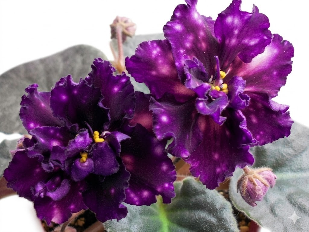 African Violet Plant AE Milky Way Starter Plant Standard