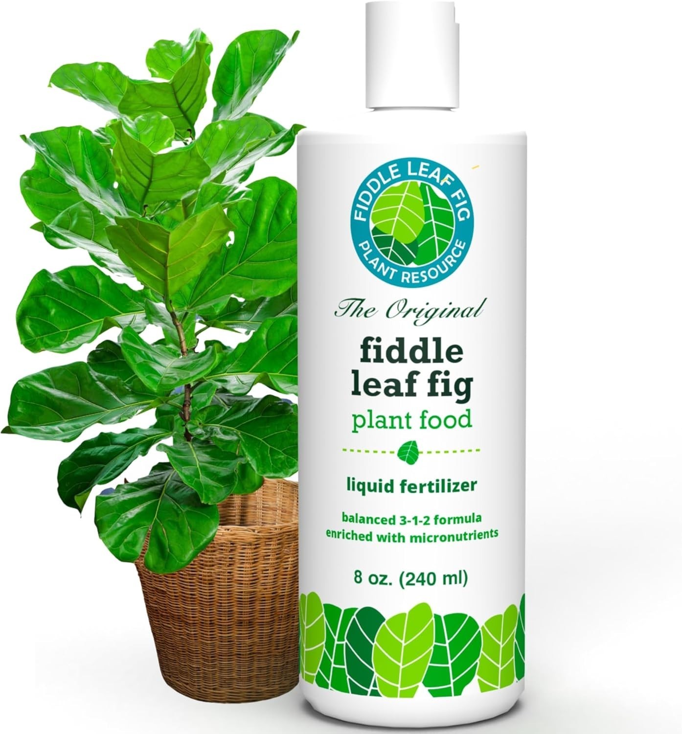 3-1-2 NPK Liquid Fertilizer for Vibrant Fiddle Leaf Figs – 8 oz Care Solution